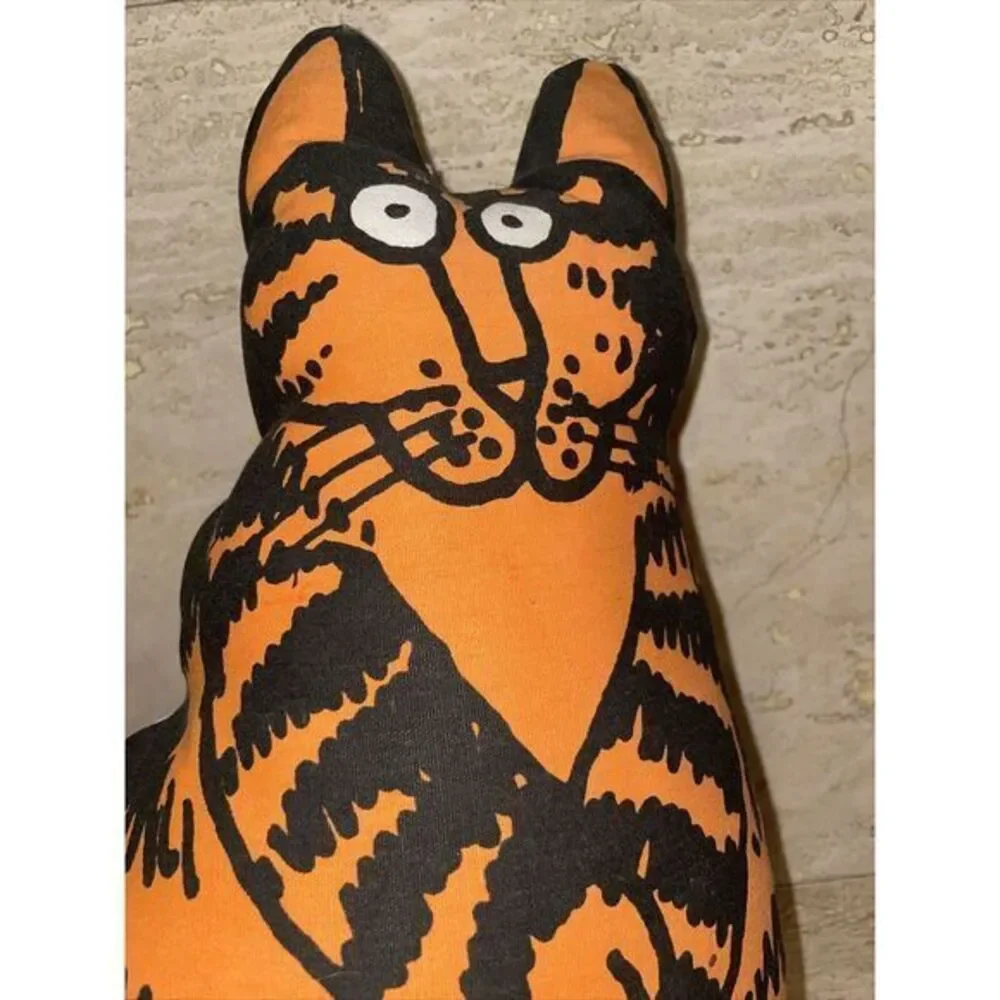Vintage Kliban Momcat Pillow Kangaroo‎ Cat Plush 18